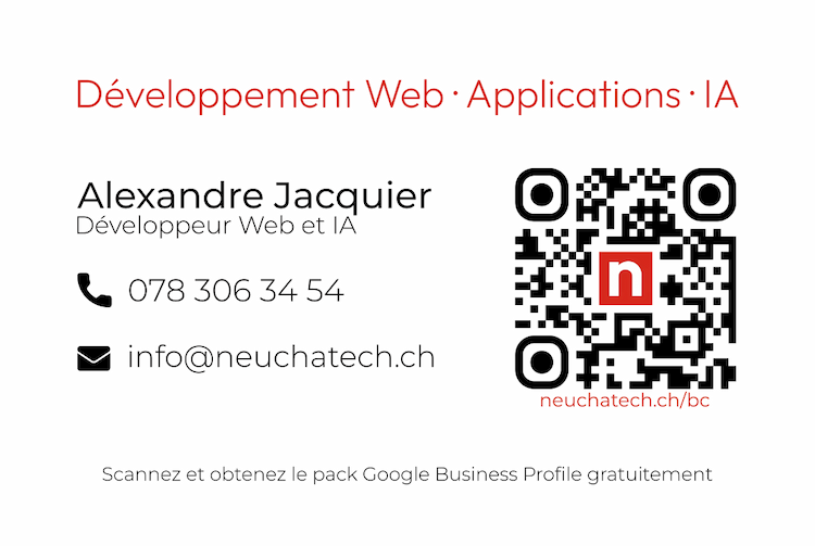 Neuchatech business card